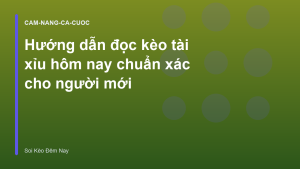 Read more about the article Hướng dẫn đọc kèo tài xỉu hôm nay chuẩn xác cho người mới