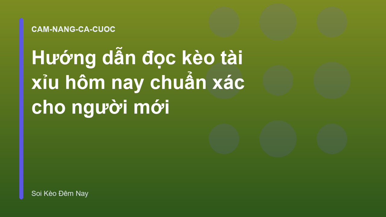 Read more about the article Hướng dẫn đọc kèo tài xỉu hôm nay chuẩn xác cho người mới